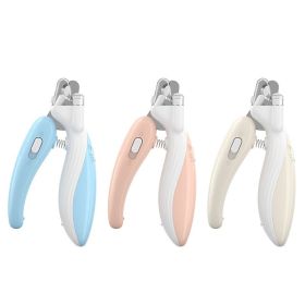 Ai Wo Pet Nail Clipper, Dog Nail Knife, Cat Nail Pliers, LED Electric Nail Grinder, and Pet Products Are Popular (colour: Little Whale, Specifications: Light blue)